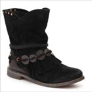 Anthropologie Musse & Cloud Anaeh Black Suede Boot